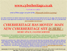 Tablet Screenshot of cyberheritage.co.uk